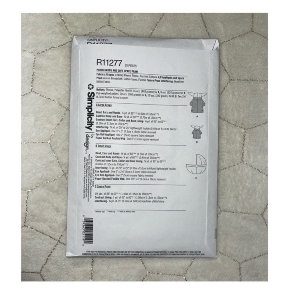 SIMPLICITY SEWING PATTERN R112277 - Picture 2 of 2